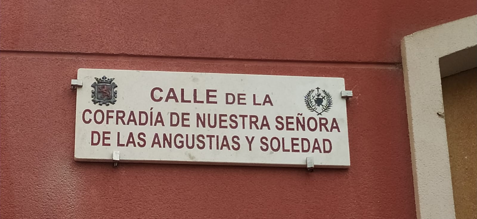 Concesión de una calle de León a la Cofradía de Ntra. Sra de las Angustias y Soledad