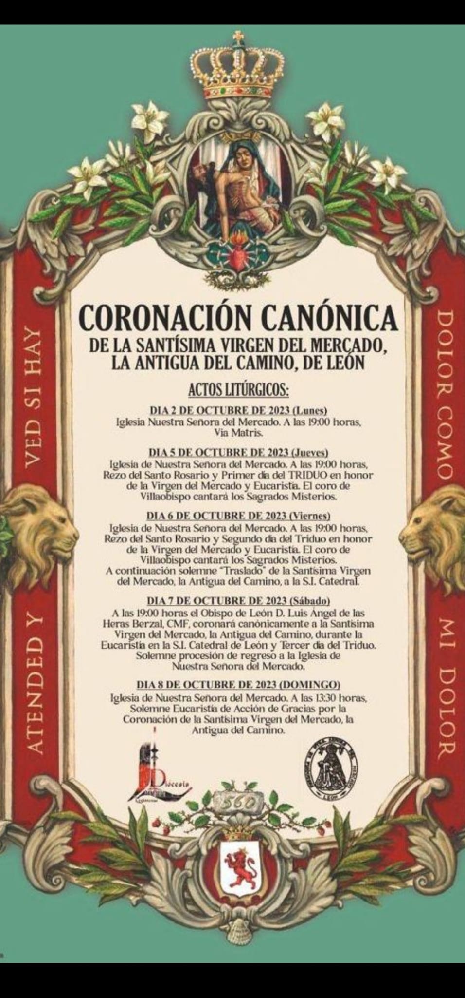 Coronación Canónica de la Santísima Virgen del Mercado.