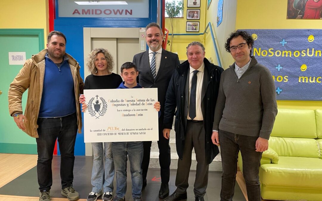 Entrega de la Recaudación del Concierto a DownLeón – Amidown.