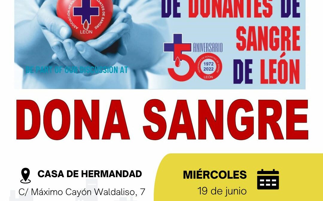 CONVOCATORIA DE DONACIÓN DE SANGRE.