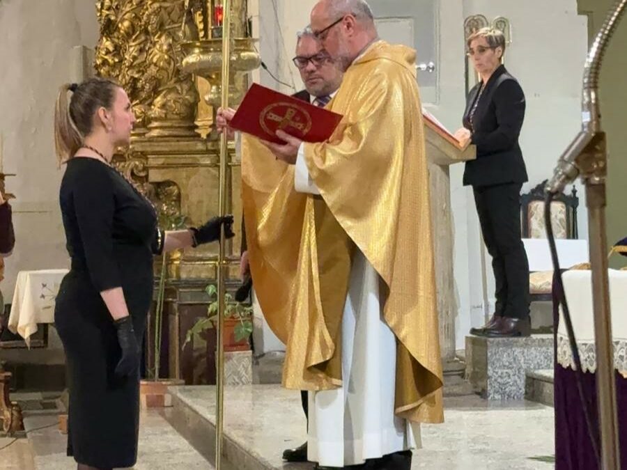 Toma de posesión abadesa Agonía de Nuestro Señor