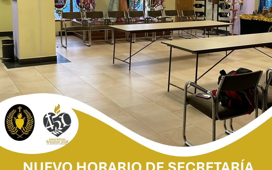 Nuevo Horario de Secretaría 2026
