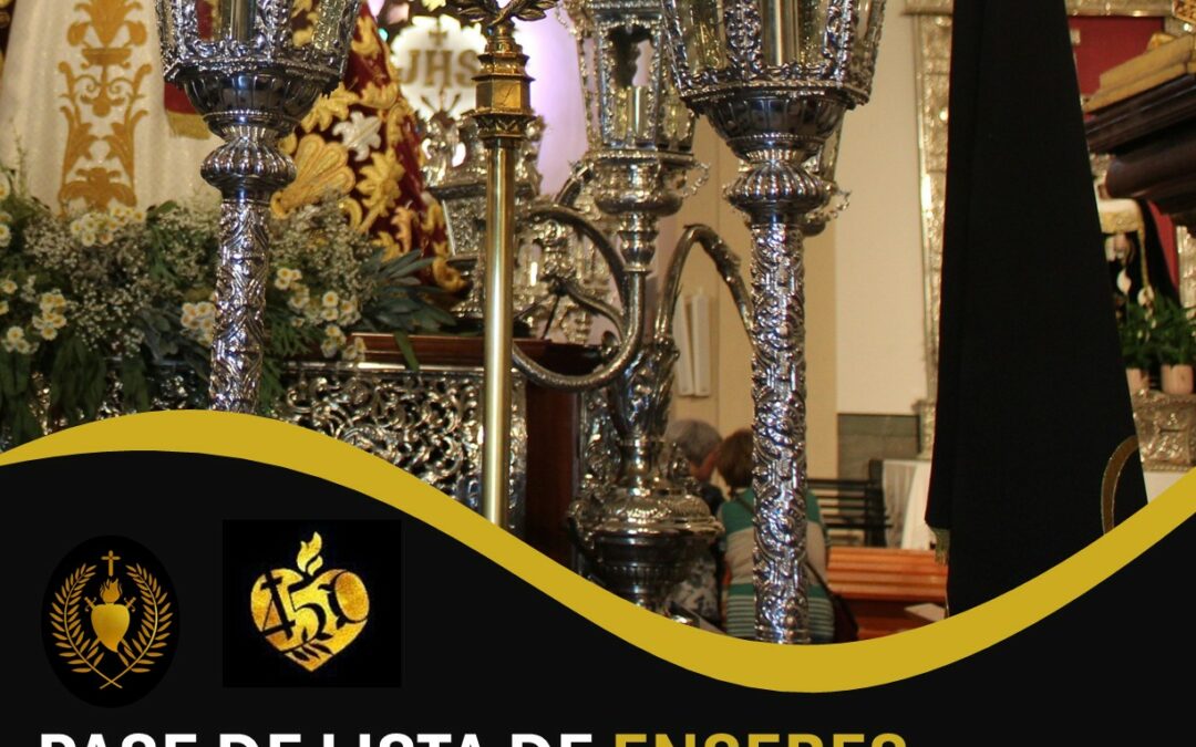 PASE DE LISTA BANDERAS Y ENSERES